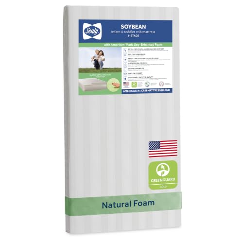 SEALY BABY 2 Stage Infant Crib Mattress Plus Toddler Bed...