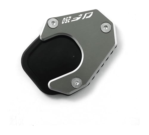 para CRF 250 Rally CRF250L 2017-2020 Placa De Extensión De Soporte CNC para Motocicleta Ampliadora De Soporte Lateral Almohadilla De Soporte para Motocicleta(Grey)
