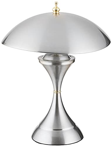 OK Lighting OK-5106SR 15 Satin Chrome Finish Table Lamp