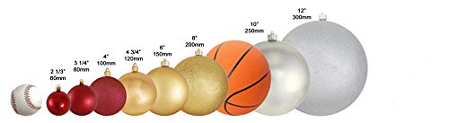 Christmas By Krebs 12" (300Mm) Large Commercial Grade Indoor Outdoor Moisture Resistant Shatterproof Plastic Ball Ornament (Azure Blue) #TOP1