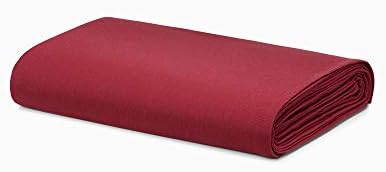Calvin Klein Home Modern Cotton Harrison 1 Piece Fitted Sheet, Full Size, Cotton (Burgundy)