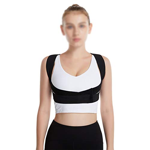 Correcteur de posture pour les hommes femmes redresseur de dos épaule lombaire noir taille S