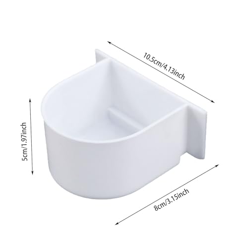 Gamelle stable pour cage à oiseaux, comme distributeur de nourriture, gamelle stable pour perruches, perruches, petits animaux (10,5 x 8 x 5 cm) – vue 5