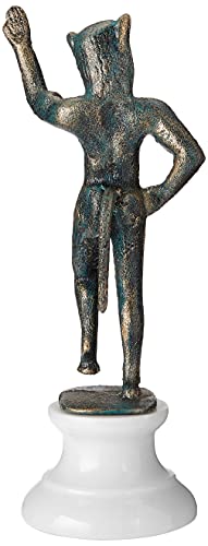 Estátua do deus Pã da Grécia Antiga, Design Toscano SP8806, Verdigris