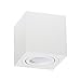 Produktbild LED Aufbauspot, LED Deckenaufbauleuchte, Aluminium Deckenleuchte Weiss/Silber/Schwarz Quadratisch 82mm x 84mm CUBE (WEISS CUBE)