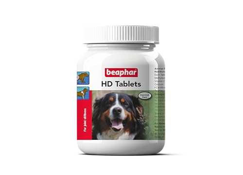 Beaphar HD Tablet Dog Joint Supplement for Hip Dysplasia & Joint Problems - 60 Tablets (Pack of 2)