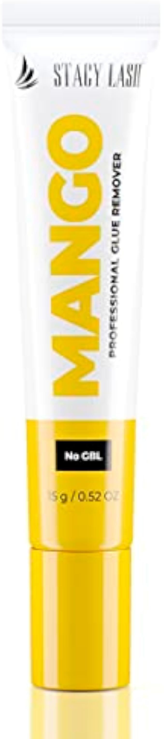 Cream Remover for Eyelash Extension Glue - Mango - Stacy Lash (0.52oz / 15g) / GBL Free/Fast Lash Adhesive Dissolution time - 60 sec/Mild Formula/Not Liquid/Professional Supplies