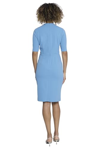 Image of Maggy London Women's Versatile V-Neck Elbow Sleeve Knee-Length Dress | Business Casual Dresses for Women