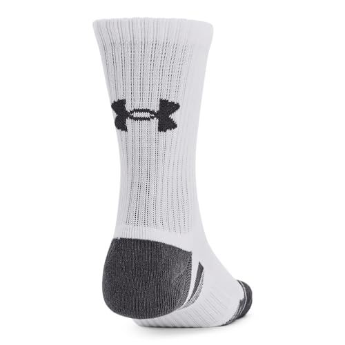 Under Armour Unisex Adult Performance Cotton Mid Socks (3 Pairs)3