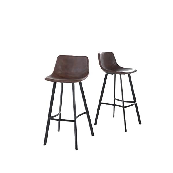 Christopher Knight Home Dax Barstools, 2-Pcs Set, Snake Skin Brown