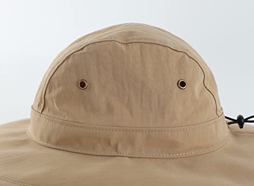 Image of Home Prefer Summer UPF 50+ Men's Bucket Sun Hat Wide Brim Fishing Hat Safari Hat