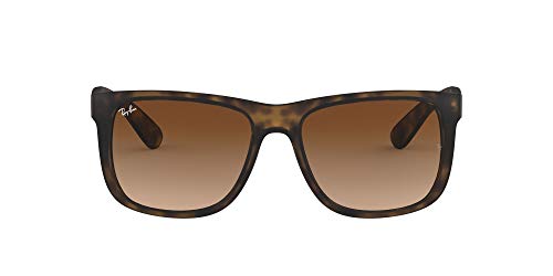 Ray-Ban - Justin Wayfarer Lunettes de Soleil - Marron (Light Havana Rubber 710/13) - 54 mm