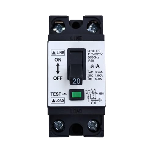 Disjoncteur NT50L 2P protection tableau électrique phase neutre 20A