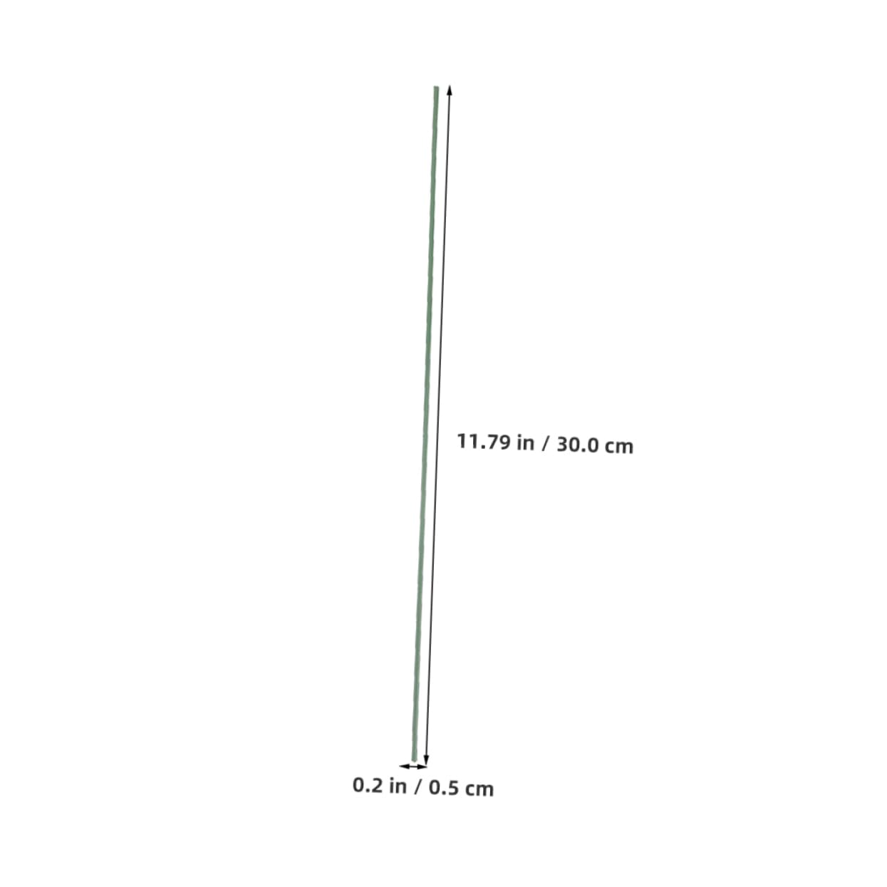 Homoyoyo 100pcs Green Floral Iron Wires Flower Craft Metal Stems for Artificial Arrangements for Home Decor and Wedding Floral Projects