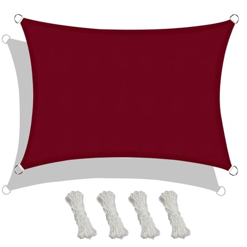 Vela de sombra rectangular con 98% protección UV y tejido 185GSM denso 2