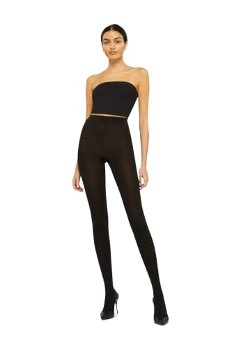 Image of Wolford Women's Cashmere/Silk Lined 70 DEN Tights, Black, Small (Manufacturer Size: S)