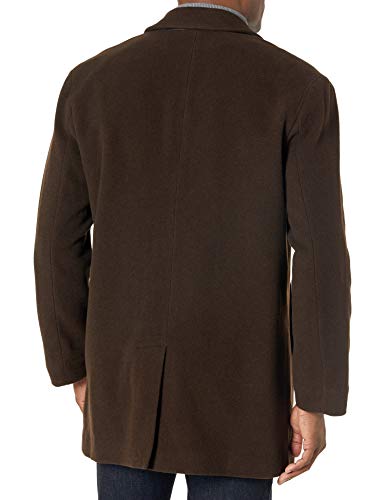 Image of Cole Haan Men's Cashmere Blend Single Breasted Classic Coat With Shirt Collar