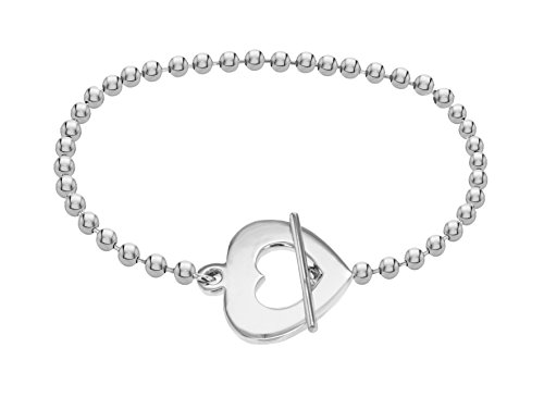 Preisvergleich Produktbild Tuscany Silver Armband Rhodiniert Sterling Silber Offen Herz 19cm / 7.5zoll