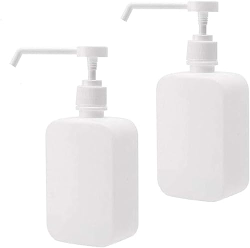 Dazii アルコールディスペンサー 2個セット 500ml 大容量 スプレーボトル 消毒用スプレー容器 詰替ボトル 霧吹き 手圧ボトル 滅菌器 キッチン/学校など公共の場所に適用