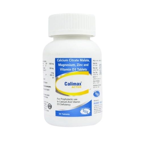 Calcium Citrate Malate Magnesium Zinc and Vitamin D3 Tablets for Bone Strength and Daily Calcium Support | 30 Tablets