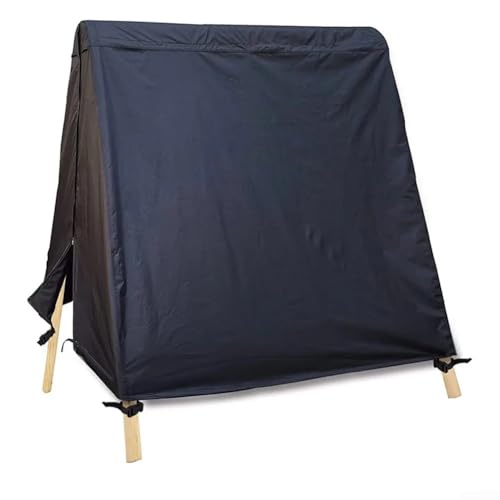 Funda Oxford 420D para columpio de 3 plazas exterior impermeable negra 2