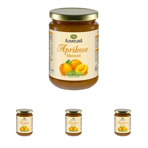 Alnatura Bio Fruchtaufstrich Aprikose, 420 g (Packung mit 4)