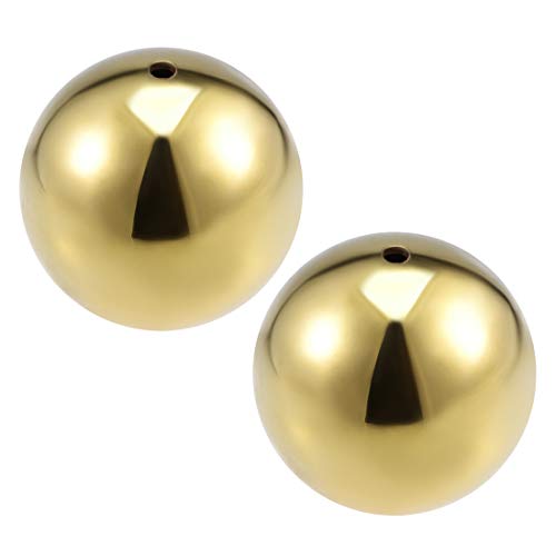 sourcing map 60mm Dia acier Inox 201 boule escalier Main courante Newel Post 2Pcs