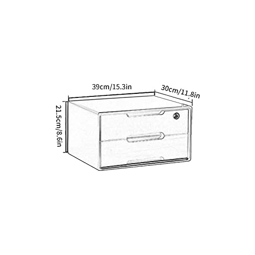 Nizat - Scrivania in legno con chiusura a chiave, per archiviare documenti e forniture per ufficio, perfetta per casa e ufficio