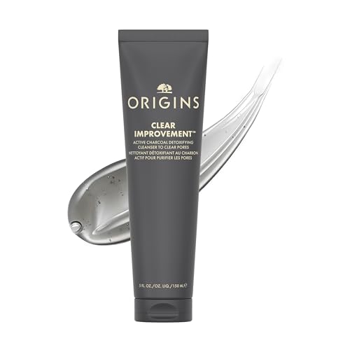 Origins Clear Improvement Detoxifying Cleanser to Clear Pores | Visibly Minimizes Pores | With Bamboo Charcoal & Salicylic Acid, 5 Fl Oz