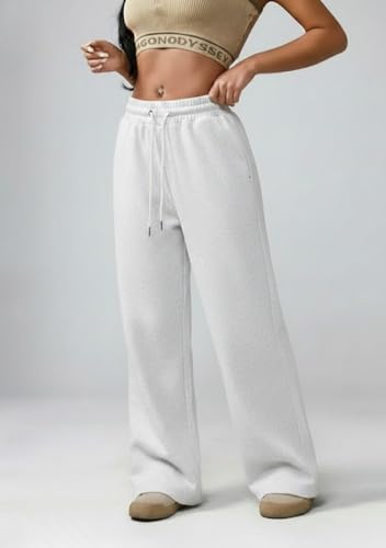Image of dockstreet Straight Wide fit Long Length Open Bottom Jogger for Women /Trending Multi Pocket Style, Relaxed Casual Pants for Women