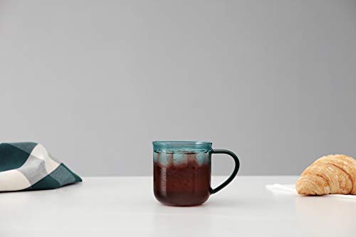 Taza de Vidrio VIVA Minima Eva Azul 14 oz miniatura 3