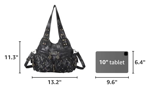 Image of Angel Barcelo Purses for Women Large Shoulder Bag Soft Hobo Bags for Women