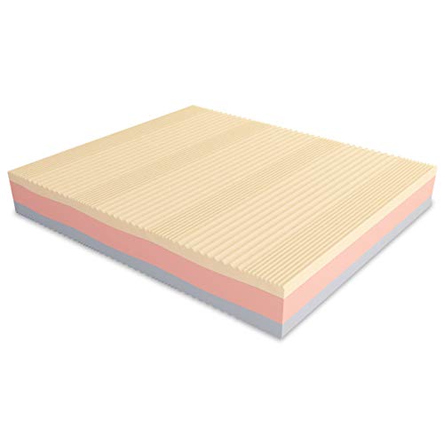 Baldiflex Emporio Materasso Matrimoniale Memory 3 Strati Arcobaleno Deluxe, 160x200 H 22cm, 6 cm Memory e 15 cm Water, Rivestimento Aloe Vera