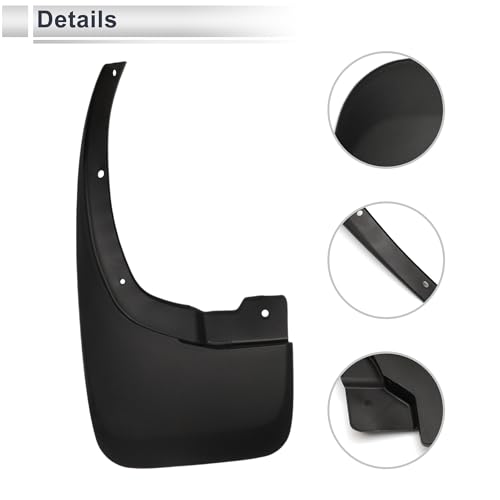 Image of X AUTOHAUX 1set Front and Rear Mud Flaps Splash Guards Mud Guards for Isuzu D-MAX 4 Doors 2021-2024 W /Mount Accessories