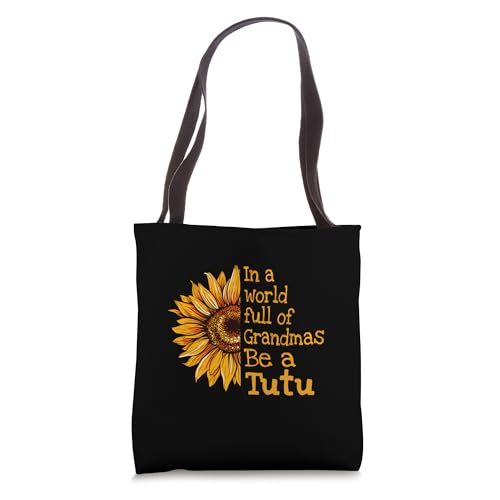 Bolso Tote Hawaii de Abuela Tutu con Diseño de Girasol