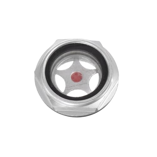 Image of uxcell Air Compressor Oil Level Gauge Sight Glass G3 /4 Male Threaded Aluminum Indicator Sight Window 5Pcs