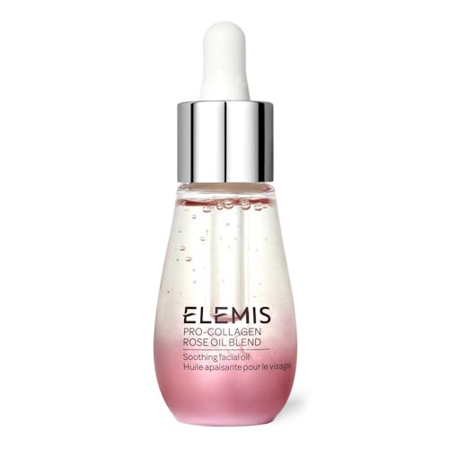 ELEMIS Pro-Collagen Rose Facial Oil Blend | Lightweight Daily Facial Oil Soothes, Nourishes, and Smoothes Skin for a Radiant, Fresh Complexion | 15 mL