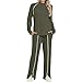 YLIKEA Lounge Sets for Women 2 Pieces Sweatsuit Fall Pullover Outfits Drawstring Wide Leg Pants Matching Sets with Pockets