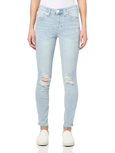 True Religion Women's Jennie Mid Rise Super Skinny​