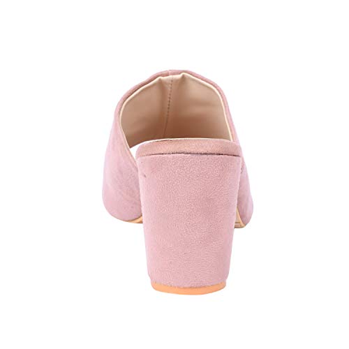 Image of Feel it Suede Block Heels for Women's & Girl's