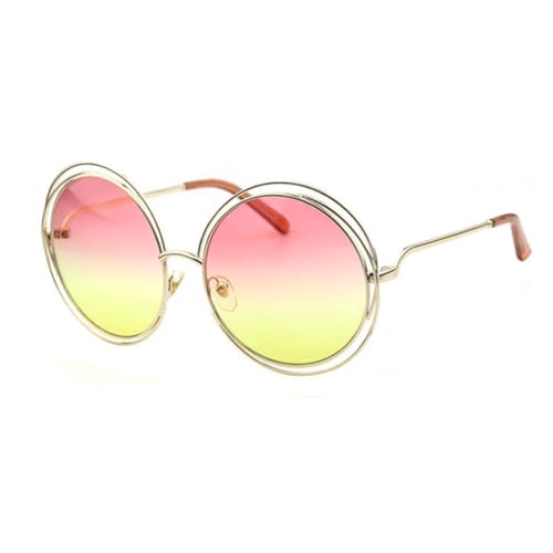 Lunettes de soleil rondes surdimensionnées pour les terrasses d'été et sorties mode