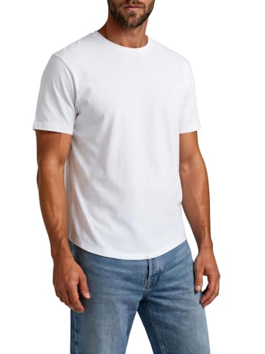 Only & Sons Tshirt Herren Regular Fit ONSJEFF LONGY 5er Set Pack lang geschnitten Rundhals Kurzarm Sommer Tee Shirt Basic, Größe:M, Farbe:Grey Pinstripe (22039223) 6