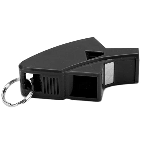 Silbato para árbitro Gonetre durable y portátil negro miniatura 7