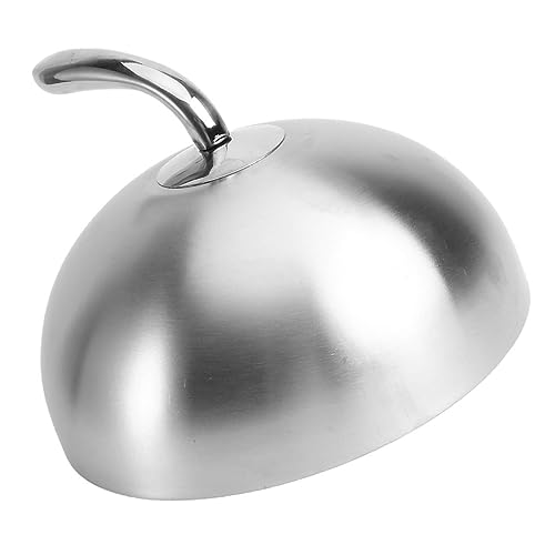 Garneck Funda De Acero Inoxidable Para Carne y Aceite Tapa Redonda Protectora De Alimentos Accesorio De Cocina