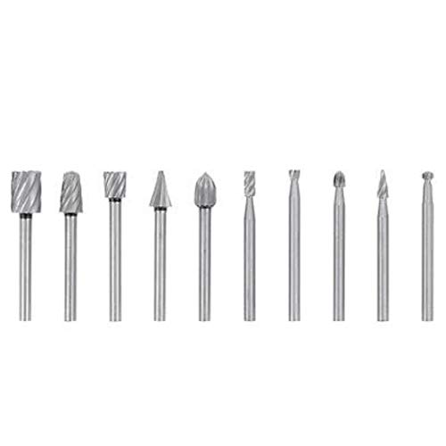 Image of DIY Crafts Design No # 3, Pack of 10 Pcs, 10x - Rotary File Electric Grinding Polishing Head Engraving Wo (Design No # 3, Pack of 10 Pcs)