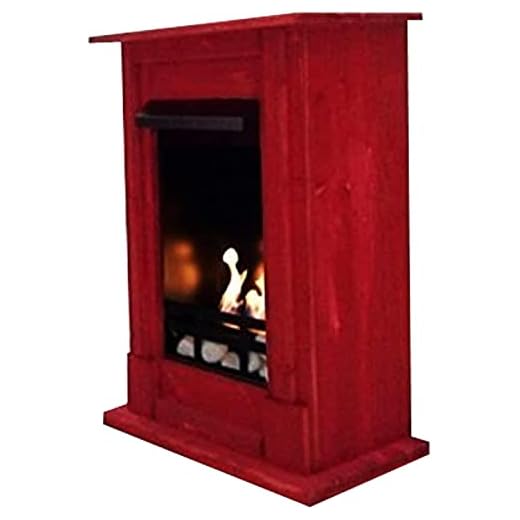 Chimenea Etanol y Gel Modelo Madrid Deluxe Rojo