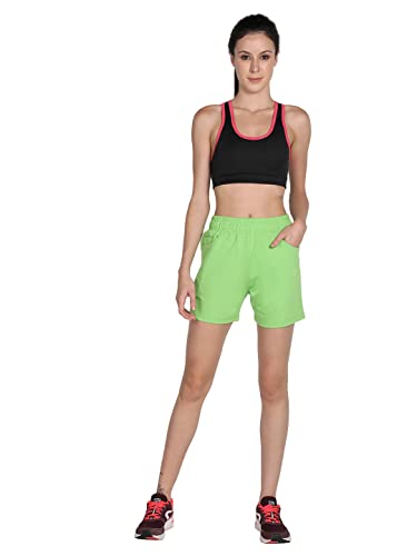 Image of CHKOKKO Women's Regular Cotton Regular Fit Plain Shorts for Women