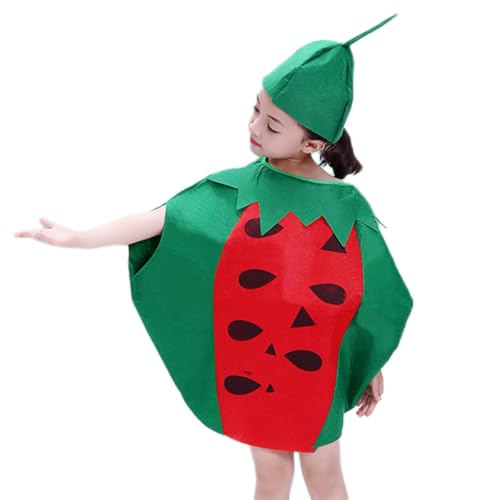 Disfraz de fruta para niños - Disfraz de disfraz para niñas y niños - Plantas naturales, frutas, verduras, rendimiento de jardín de infantes para niñas y niños (malva)