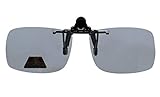 Eyekepper Rectangular Flip up Polarized Clip-on Sunglasses Grey