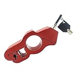 Happyyami 1 juego Bloqueo de Seguridad para Manillar de Motocicleta Antirrobo de con Llaves Aluminio y Ligero para Accesorios de...